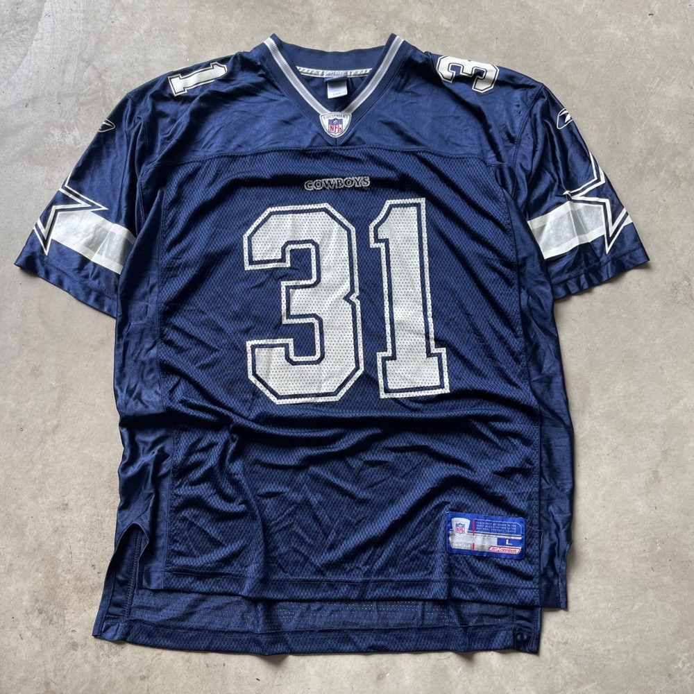 Reebok NFL Dallas Cowboys Roy Williams‎ 31 Jersey Mens Large Navy Blue Football